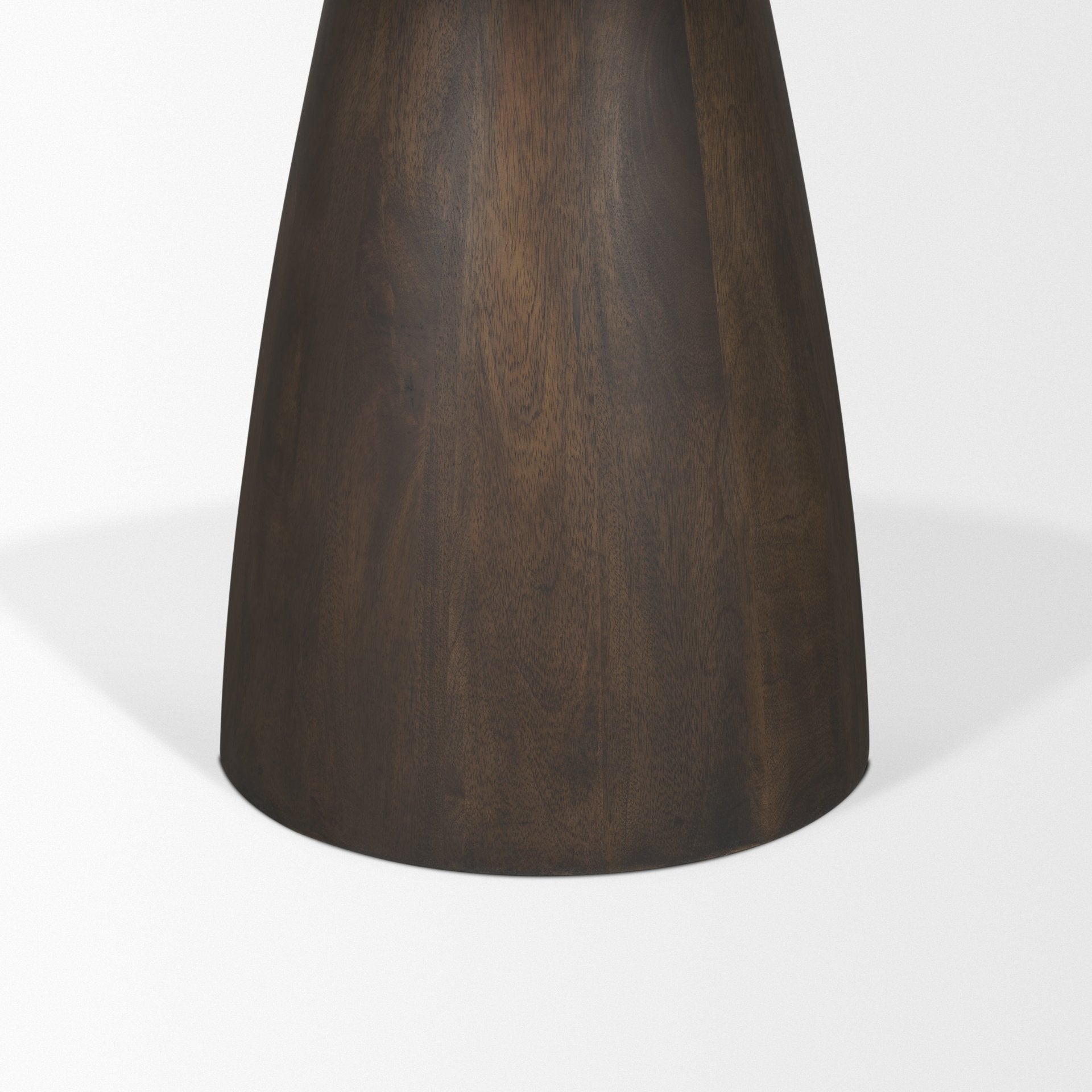 Allyson 54" Round Dark Brown w/ Cappuccino Marble Pedestal Dining Table