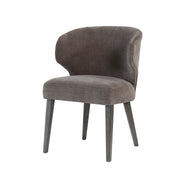 Niles 22.5L x 24.5W x 32H Fabric Seat W/ Dark Brown Wooden Legs Wingback Dining Chair (009 Mocca) - Central Designs