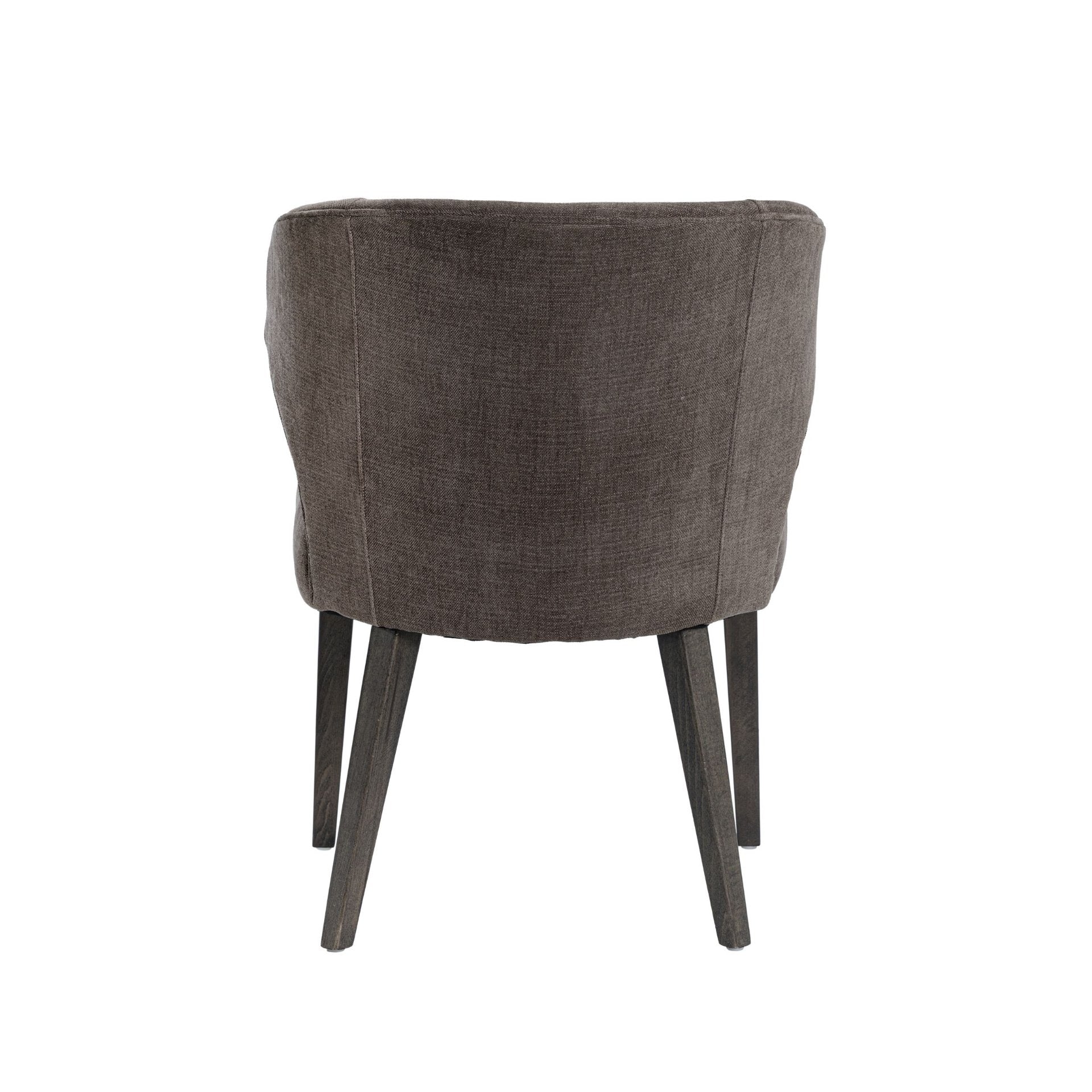 Niles 22.5L x 24.5W x 32H Fabric Seat W/ Dark Brown Wooden Legs Wingback Dining Chair (009 Mocca) - Central Designs