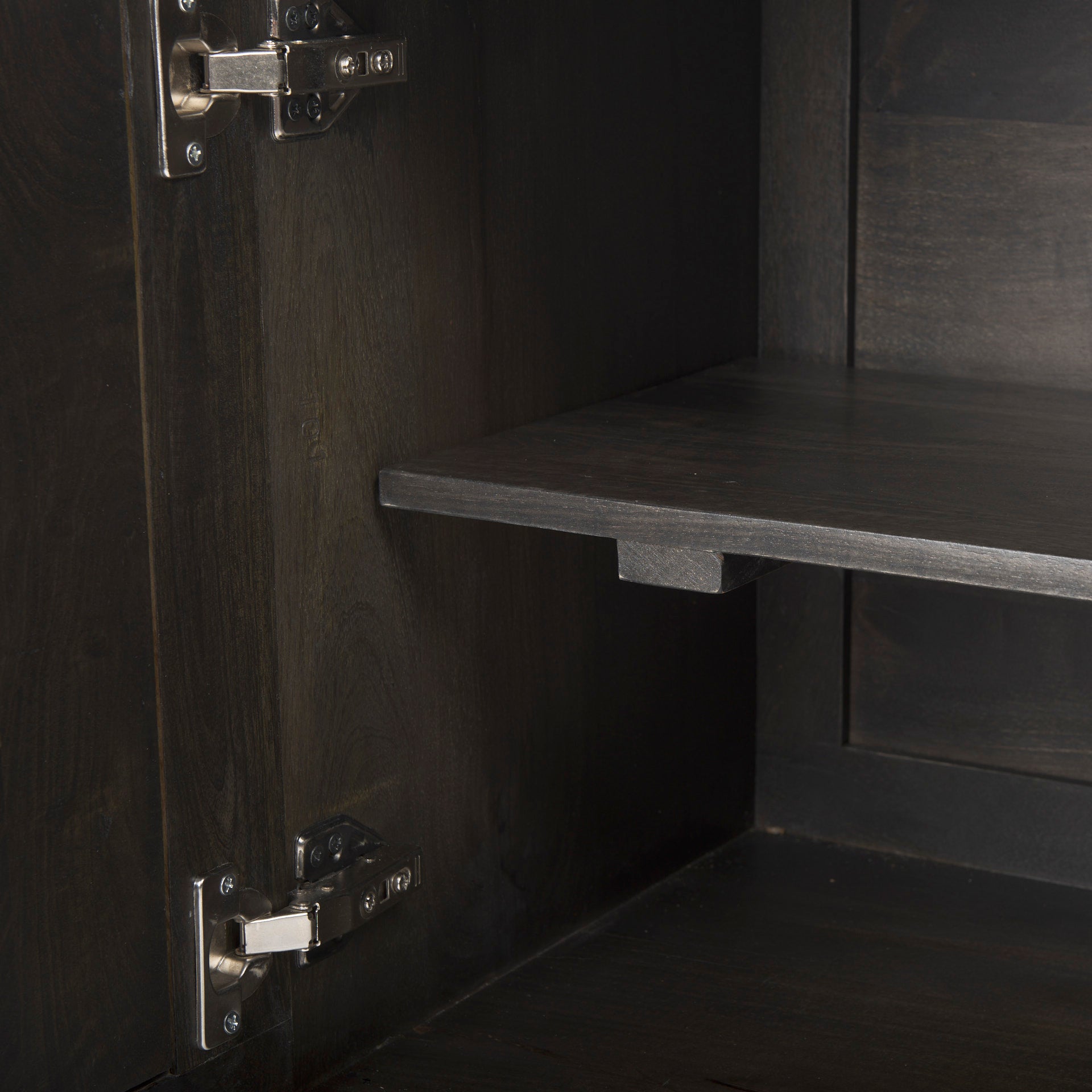 Darwin Dark Brown Wood 2 Door Accent Cabinet - Central Designs