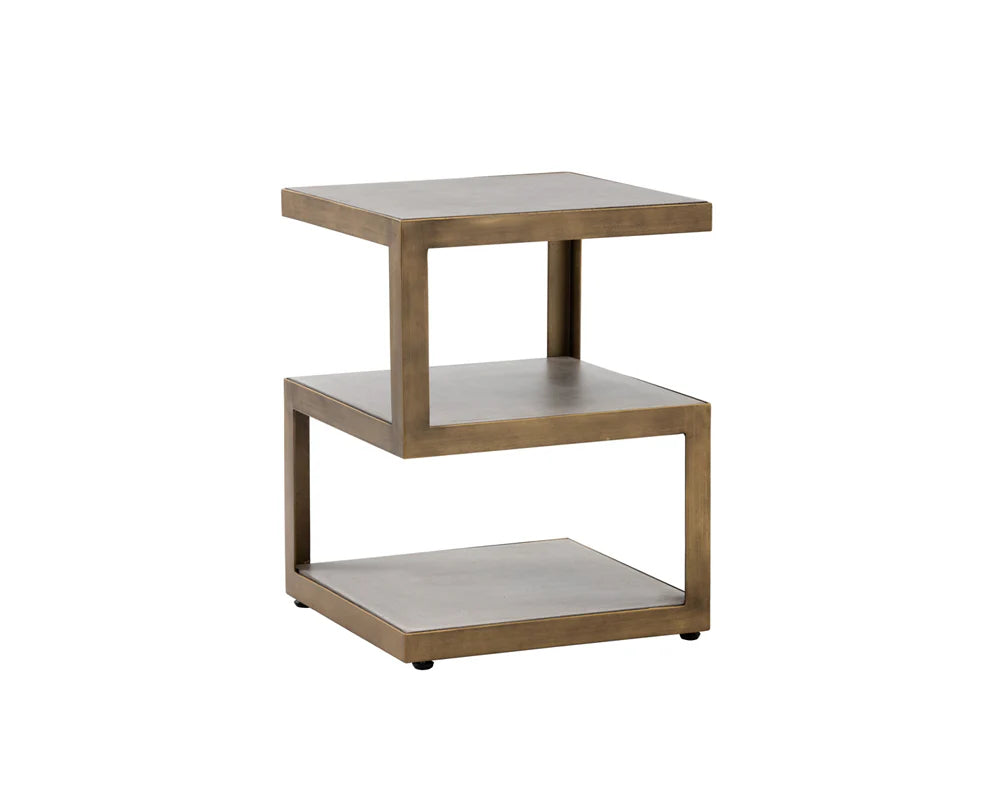 Rubix End Table - Gold