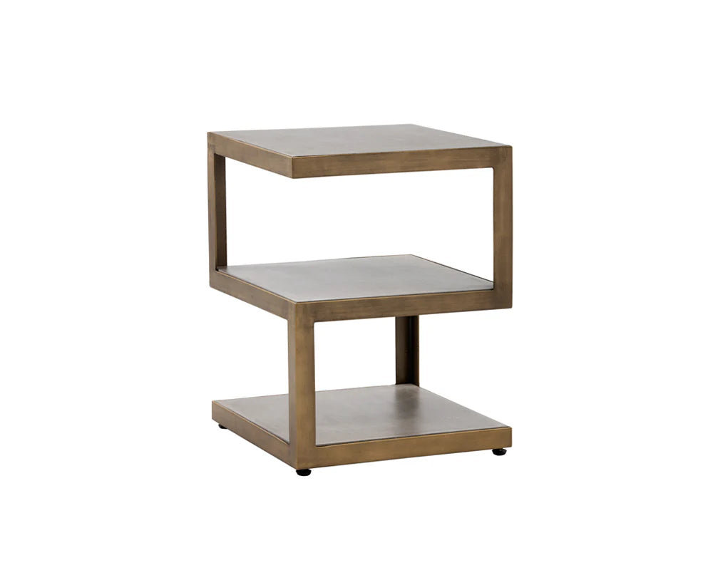 Rubix End Table - Gold