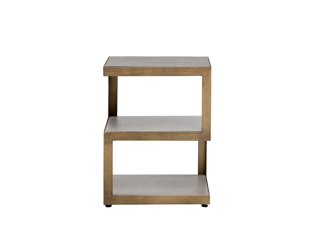 Rubix End Table - Gold