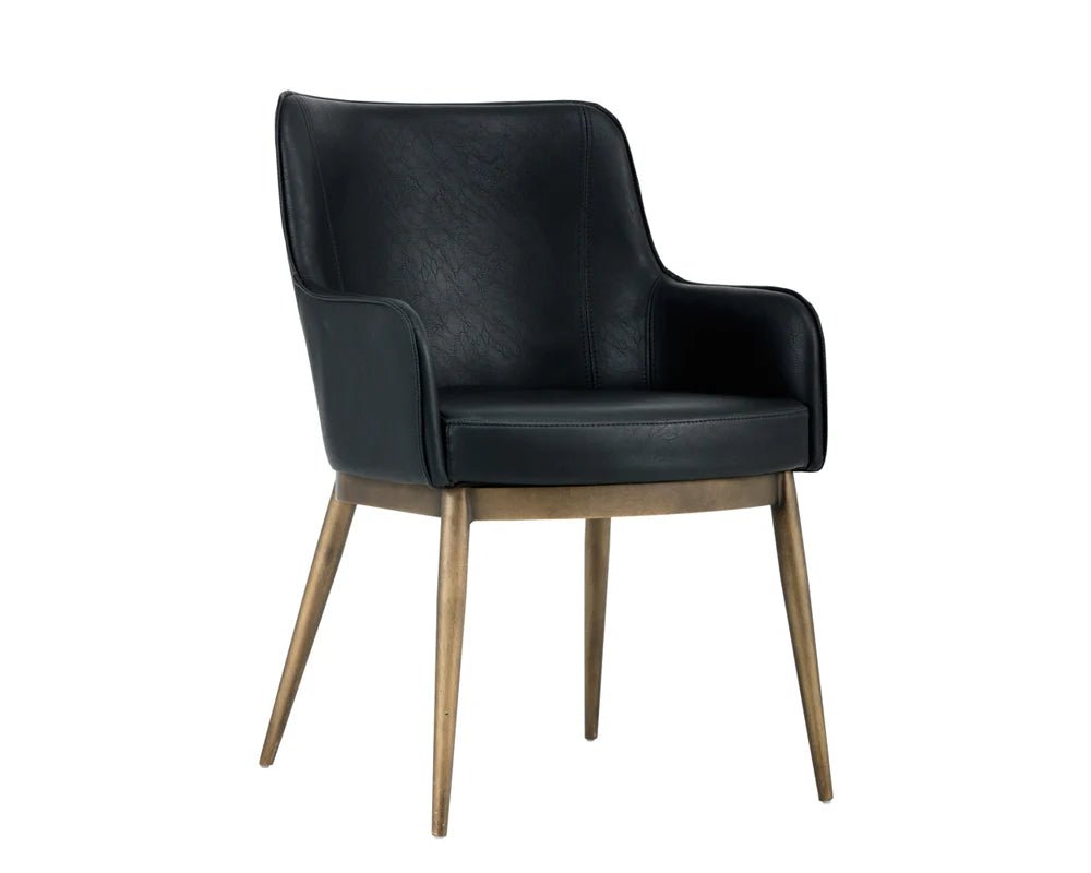Franklin Dining Armchair - Vintage Black - Central Designs