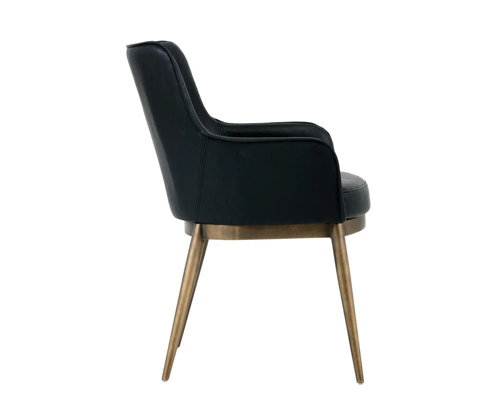 Franklin Dining Armchair - Vintage Black - Central Designs