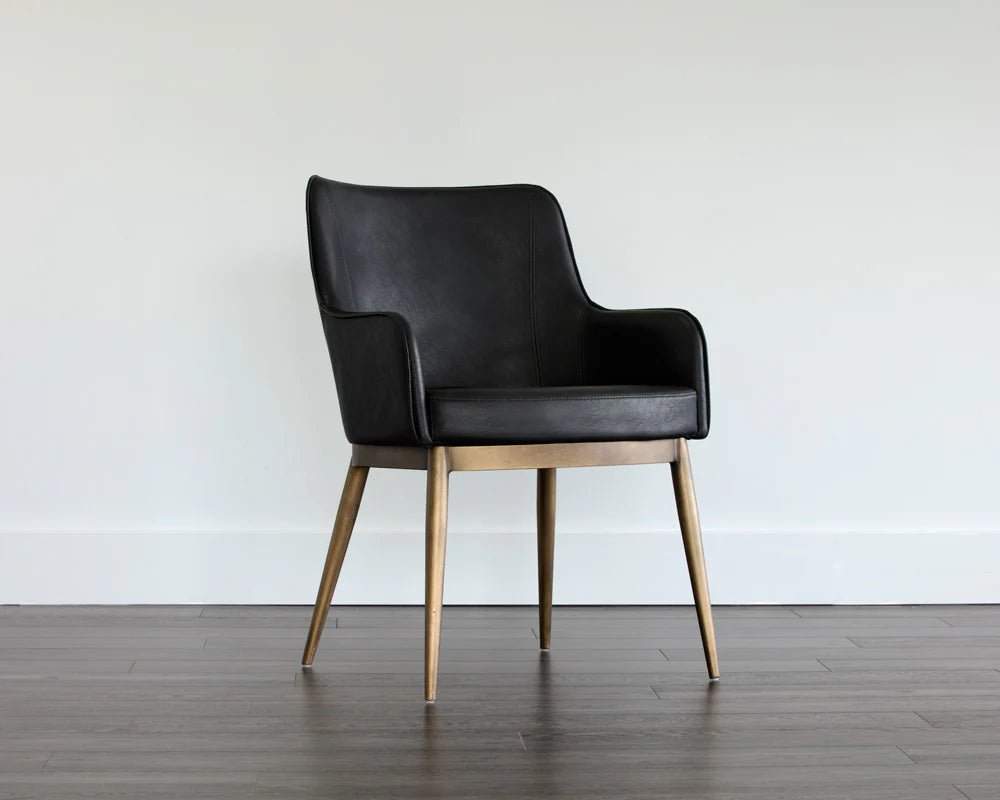 Franklin Dining Armchair - Vintage Black - Central Designs