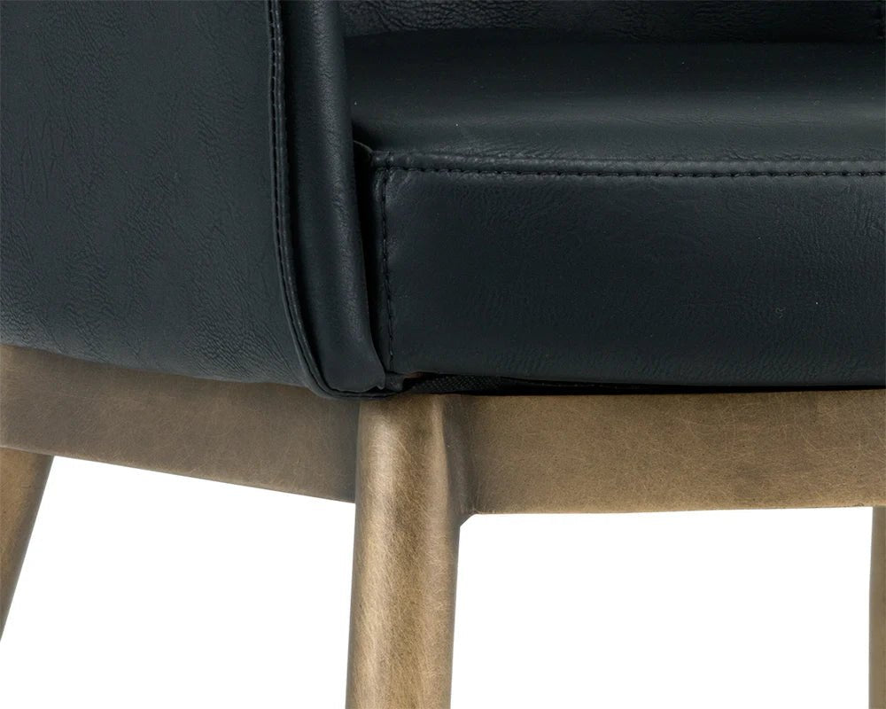 Franklin Dining Armchair - Vintage Black - Central Designs