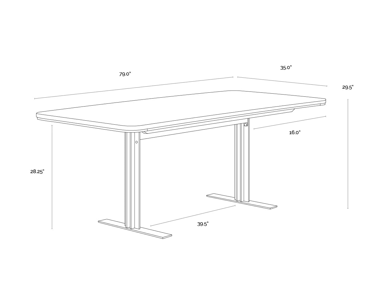 Ambrosia Dining Table - 79"