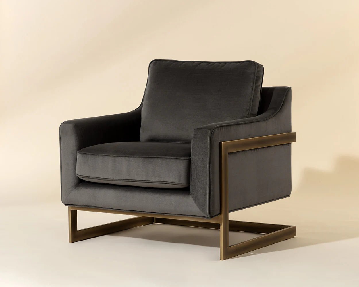 Kalmin Lounge Chair - Piccolo Pebble - Central Designs