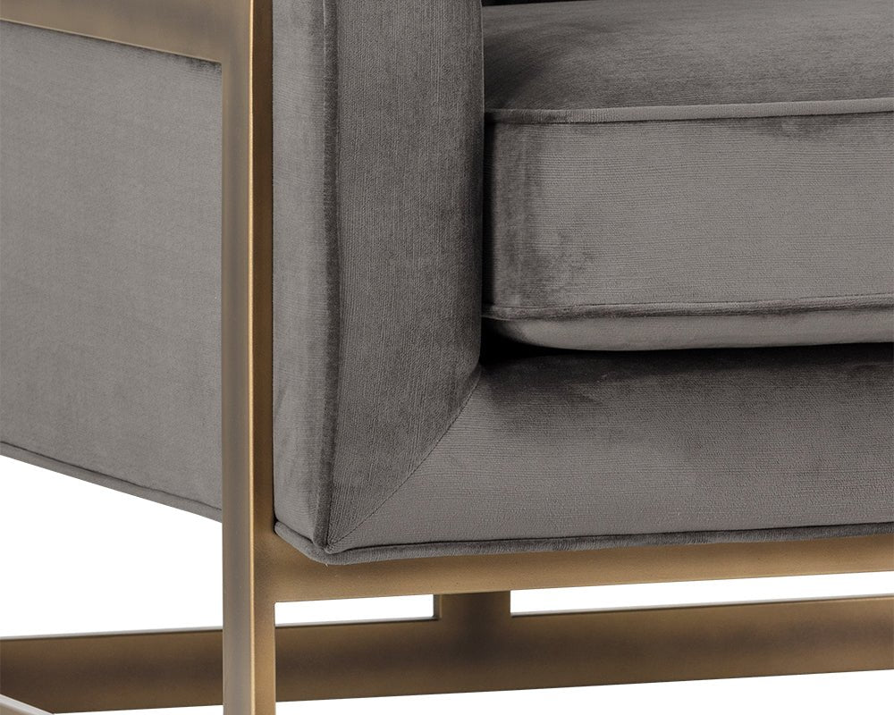 Kalmin Lounge Chair - Piccolo Pebble - Central Designs