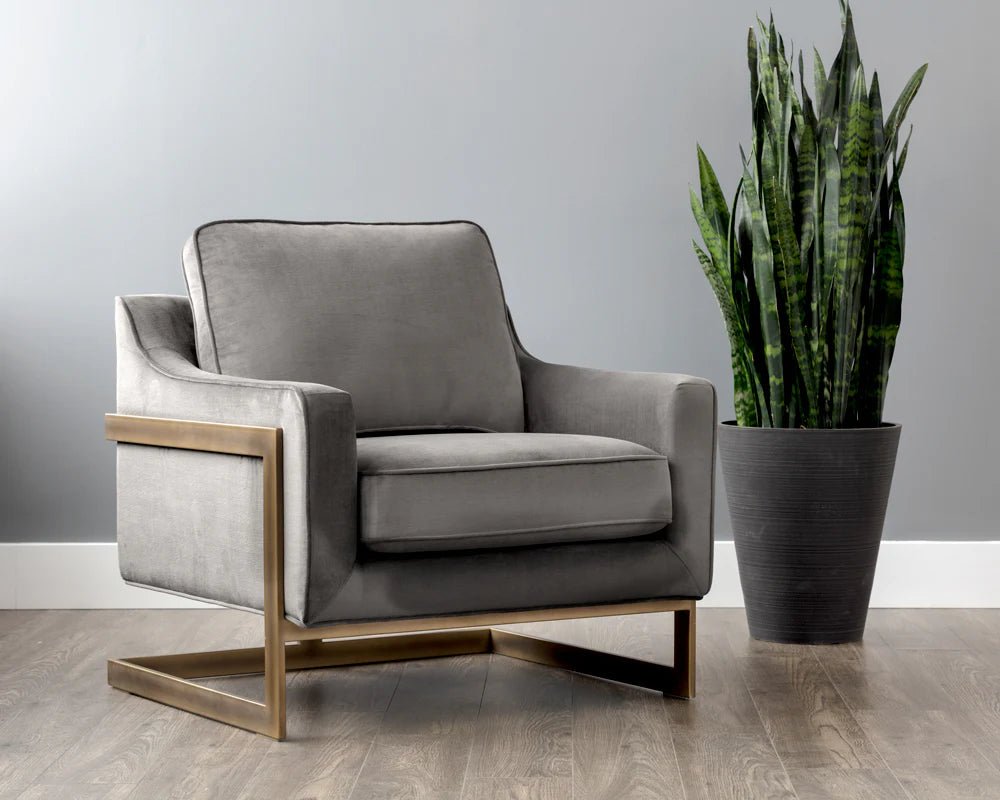Kalmin Lounge Chair - Piccolo Pebble - Central Designs