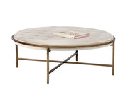 Ethel Ottoman - Round - Piccolo Prosecco - Central Designs