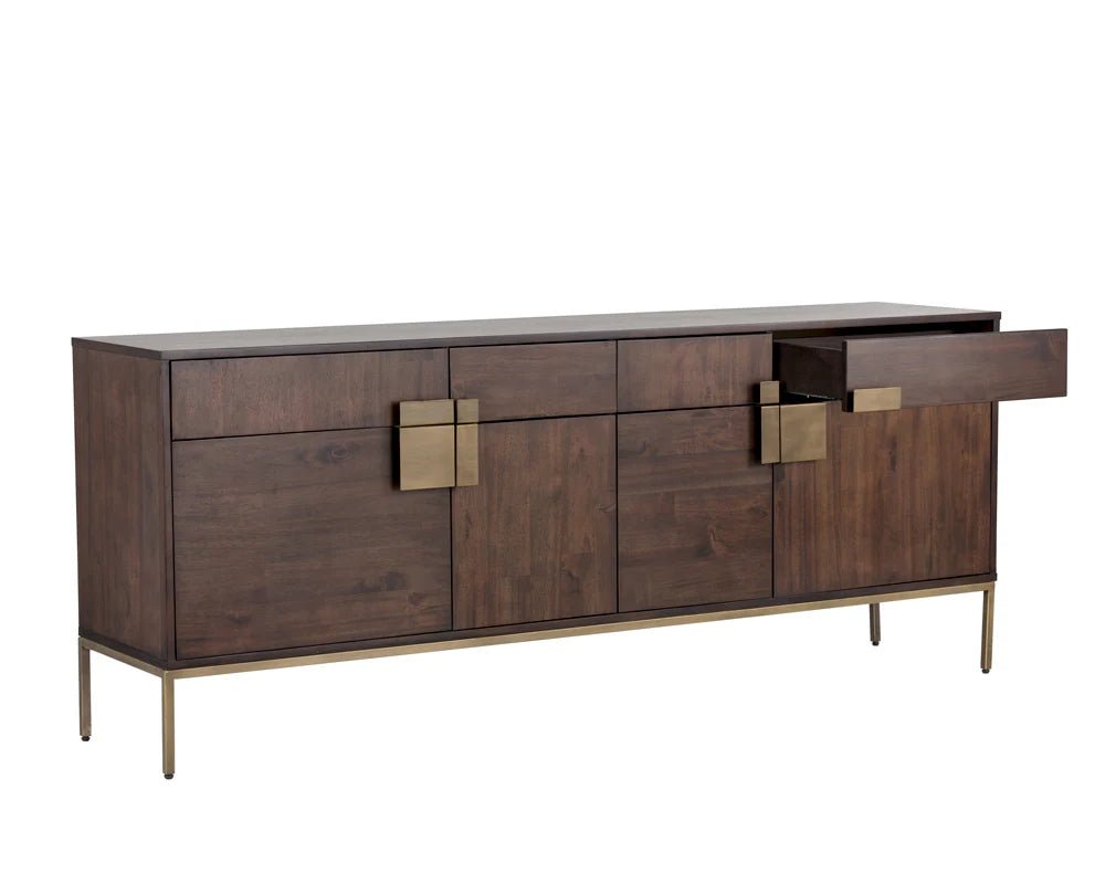 Jade Sideboard - Antique Brass - Dark Mango - Central Designs