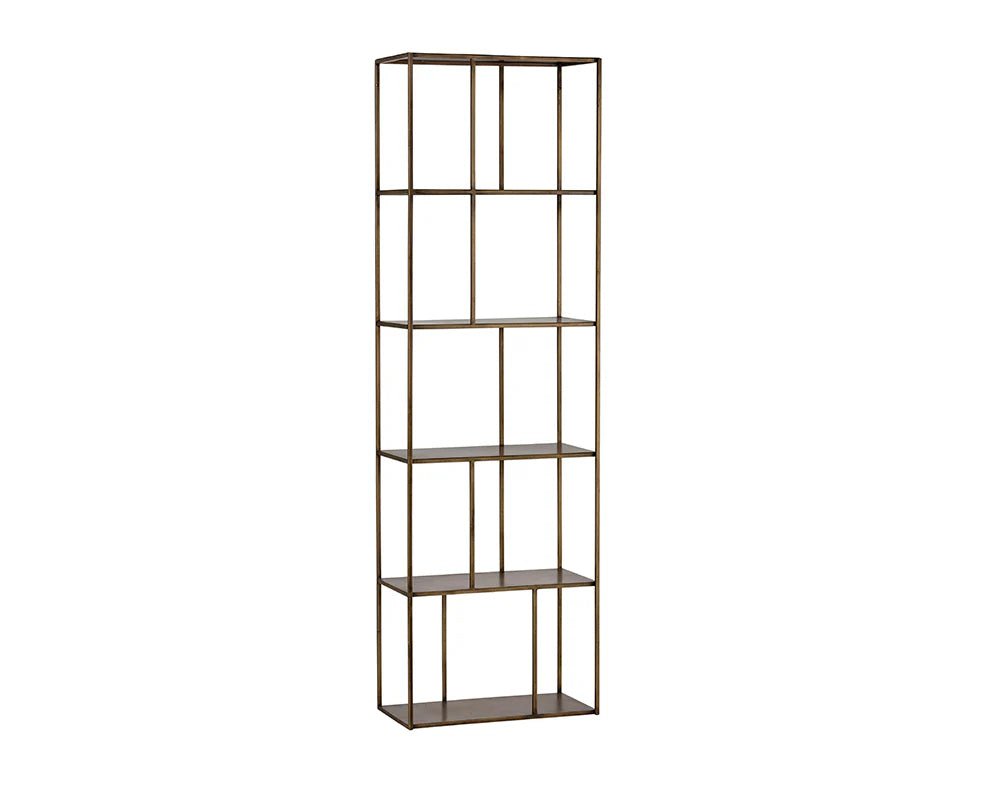 Eiffel Bookcase - Small - Antique Brass - Central Designs