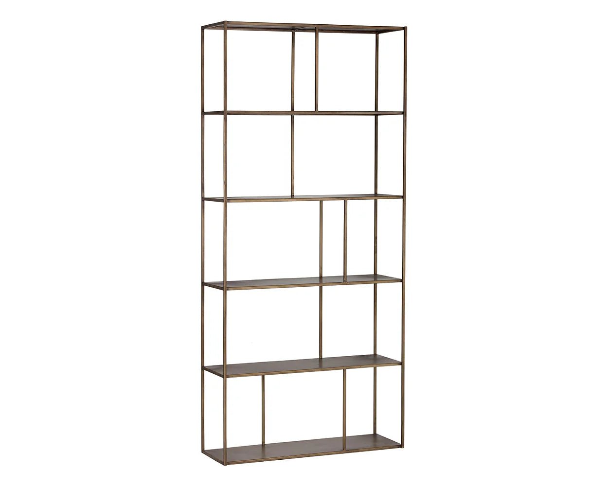 Eiffel Bookcase - Large - Antique Brass - Central Designs