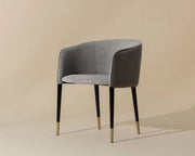 Asher Dining Armchair - Flint Grey / Napa Taupe - Central Designs