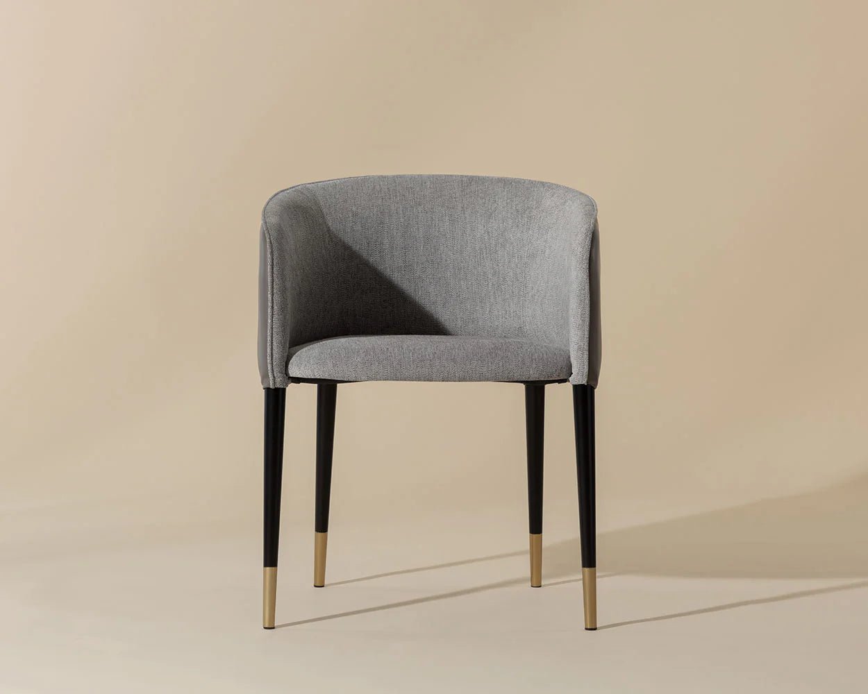 Asher Dining Armchair - Flint Grey / Napa Taupe - Central Designs