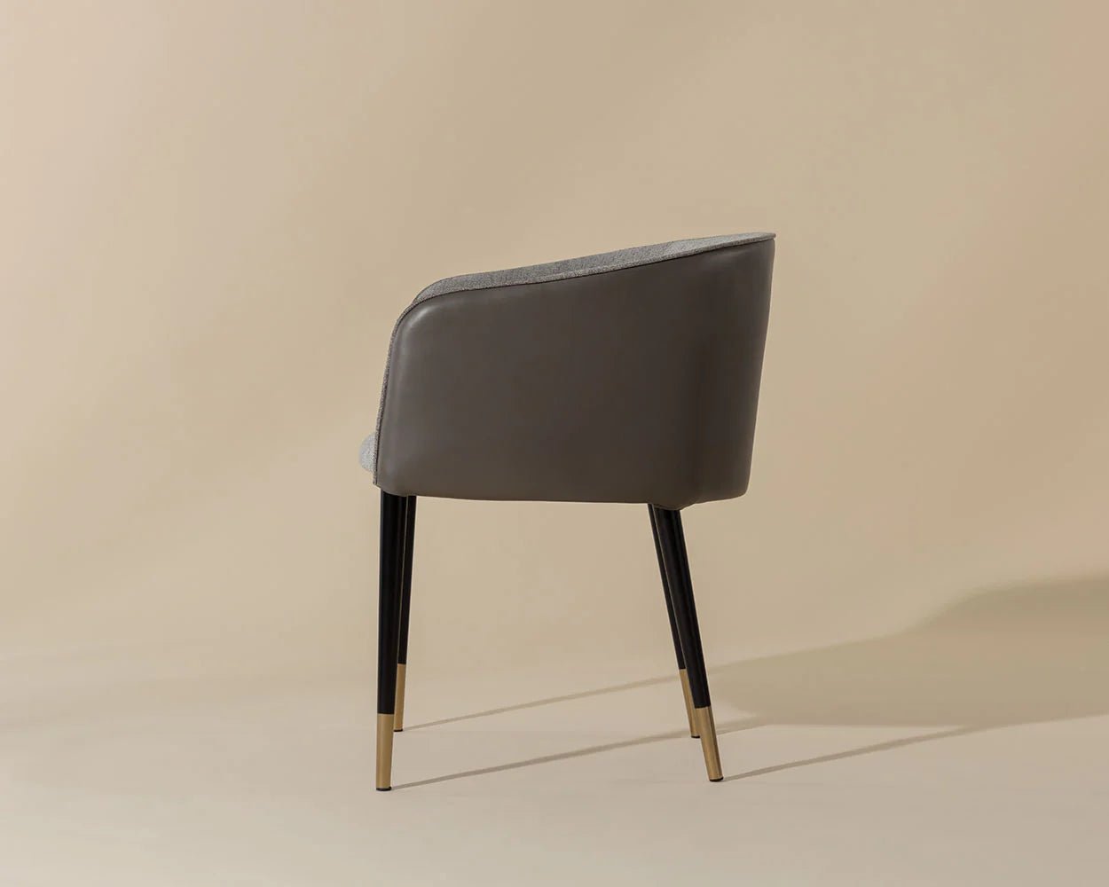 Asher Dining Armchair - Flint Grey / Napa Taupe - Central Designs