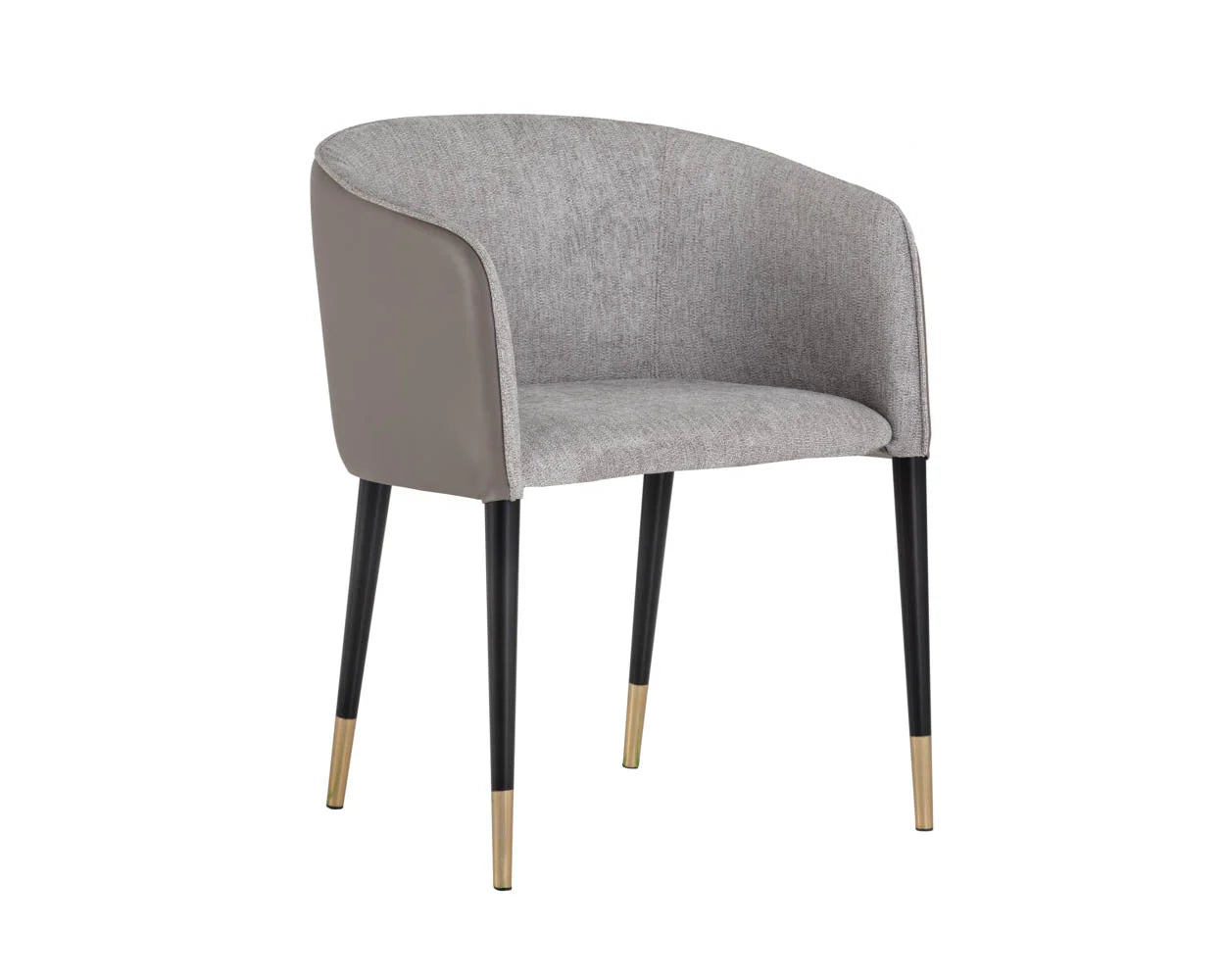 Asher Dining Armchair - Flint Grey / Napa Taupe - Central Designs