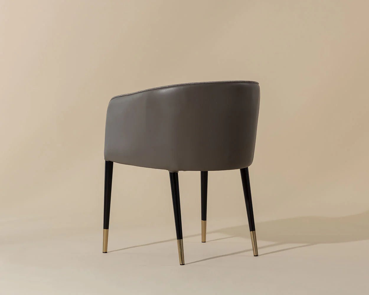 Asher Dining Armchair - Flint Grey / Napa Taupe - Central Designs