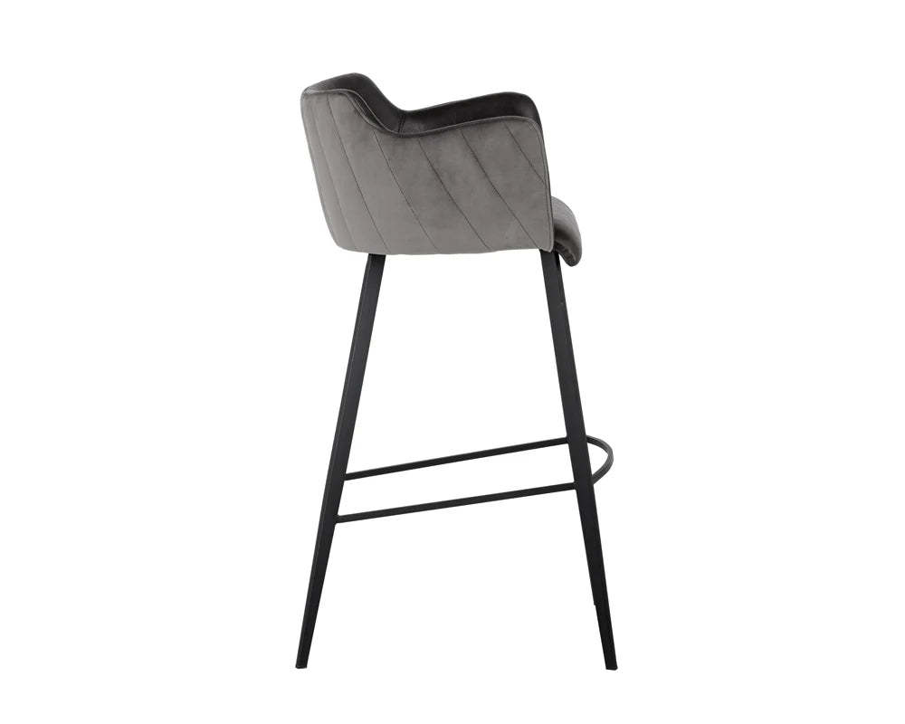 Griffin Bar Stool - Town Grey / Roman Grey - Central Designs
