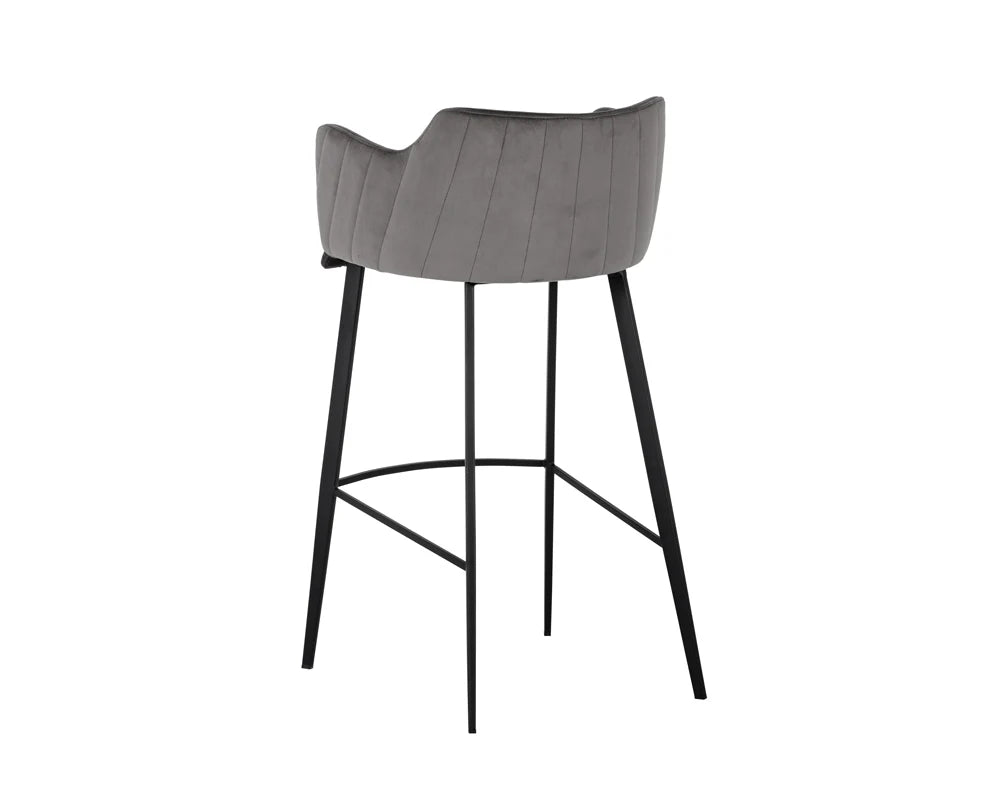Griffin Bar Stool - Town Grey / Roman Grey - Central Designs