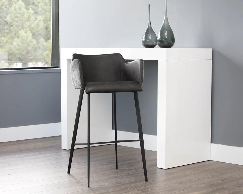 Griffin Bar Stool - Town Grey / Roman Grey - Central Designs