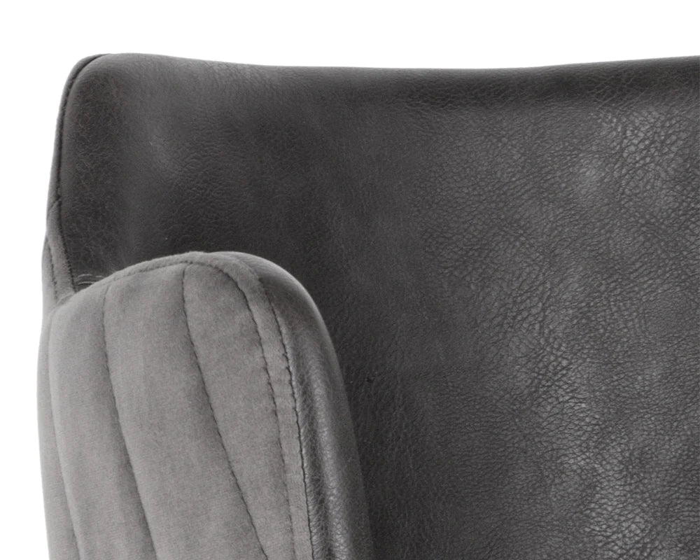 Griffin Bar Stool - Town Grey / Roman Grey - Central Designs