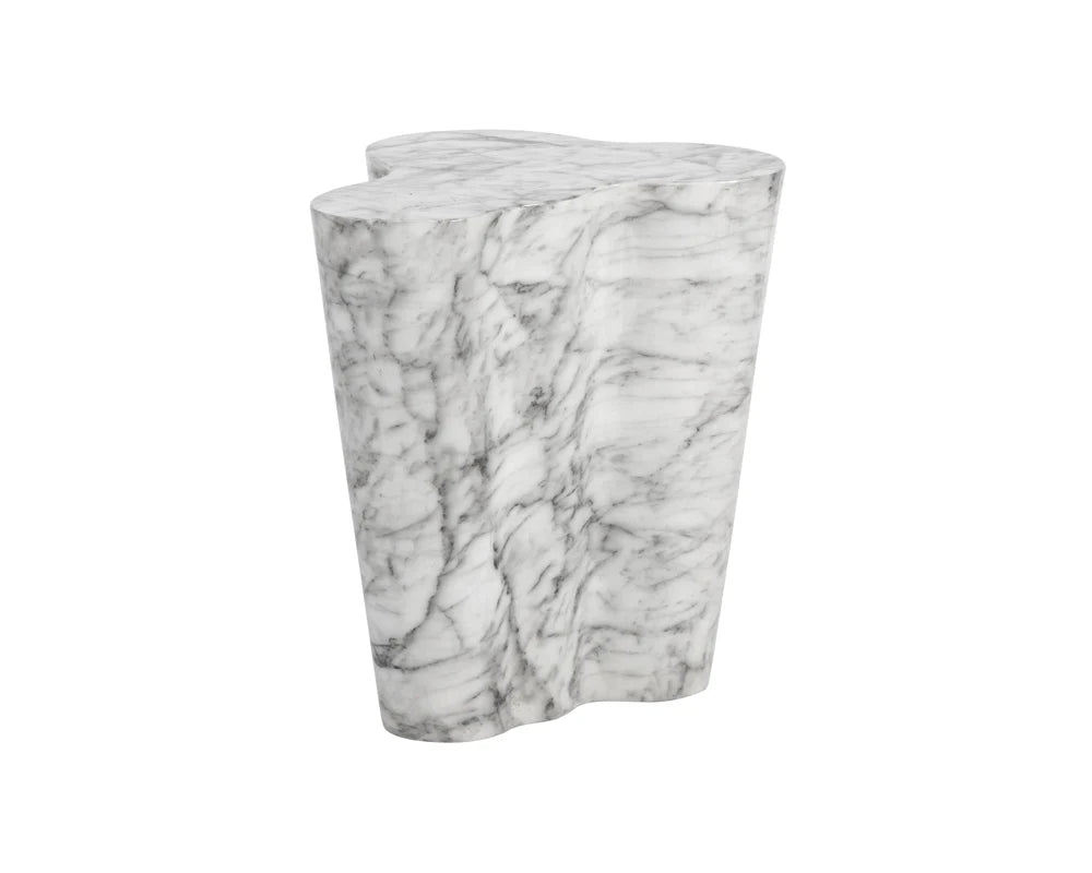 Ava Side Table - Large - Marble Look - Central Designs
