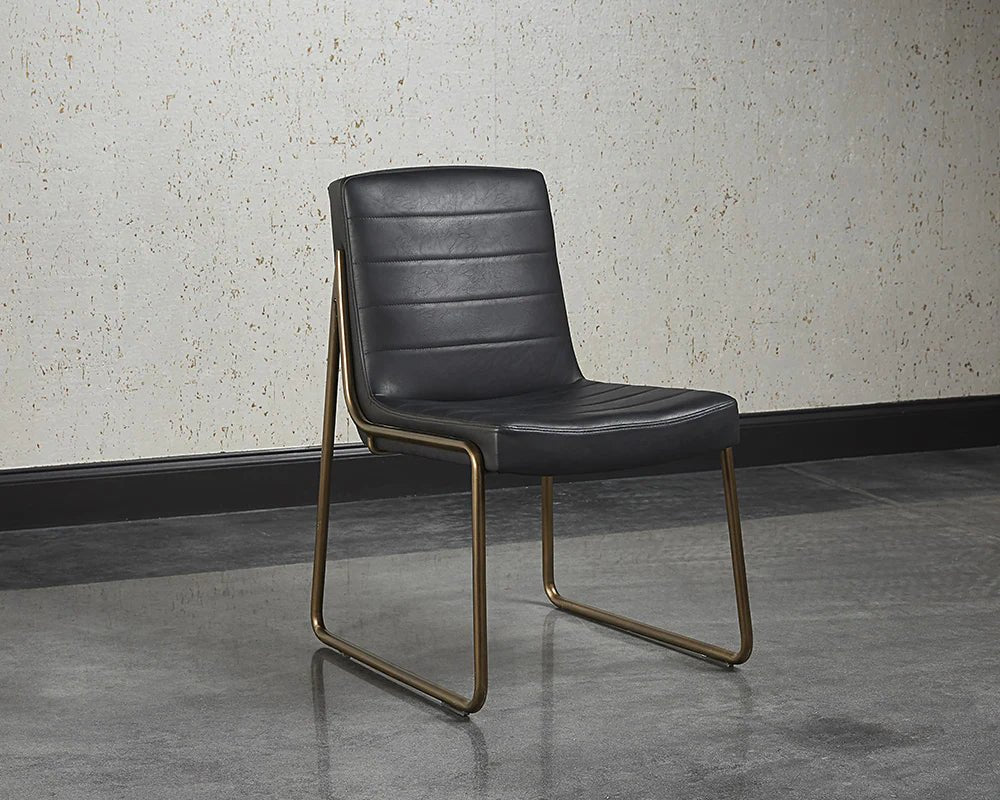 Anton Dining Chair - Vintage Black - Central Designs