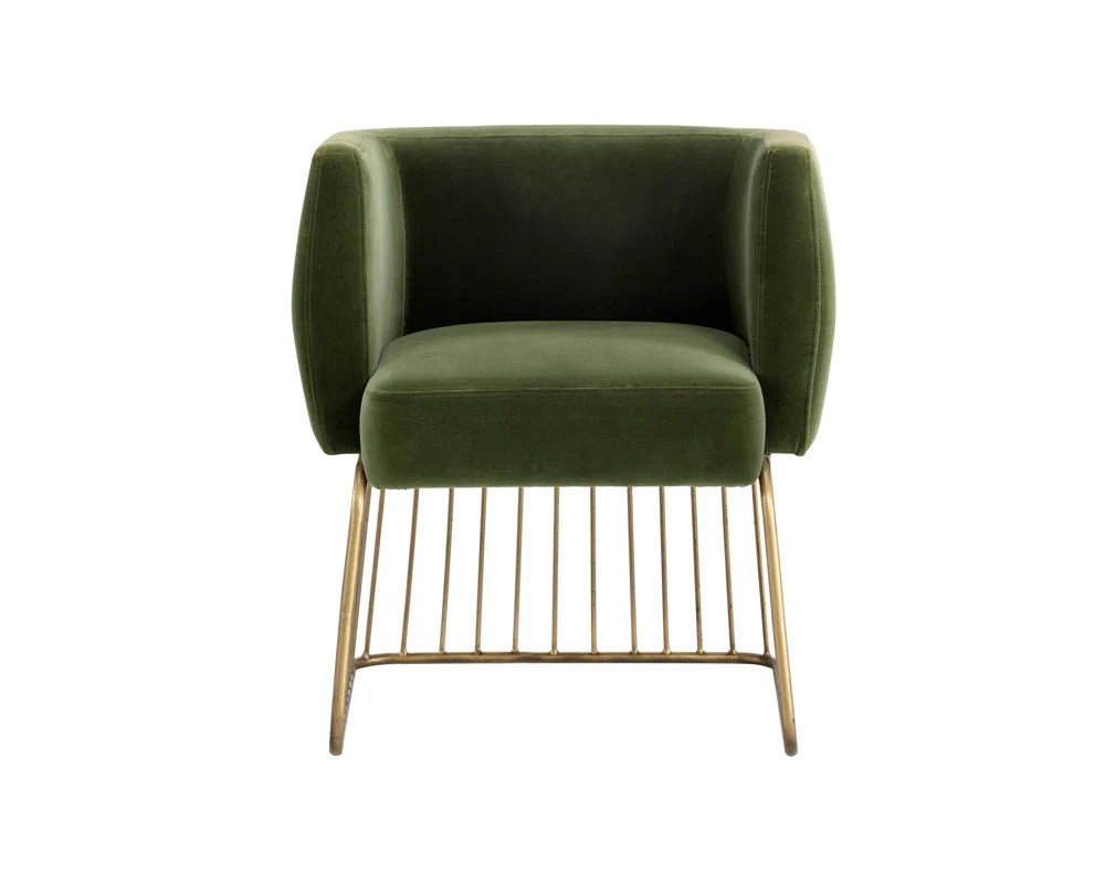 Gala Dining Armchair - Forest Green - Central Designs