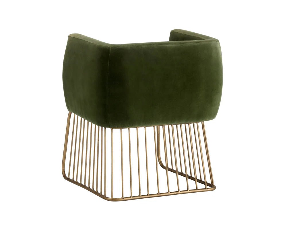 Gala Dining Armchair - Forest Green - Central Designs