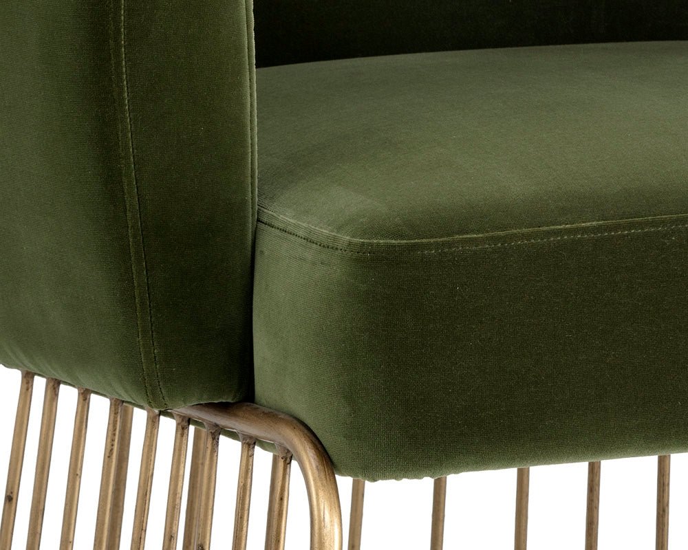 Gala Dining Armchair - Forest Green - Central Designs