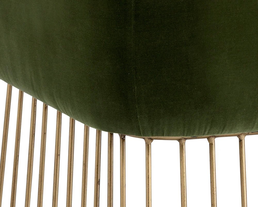 Gala Dining Armchair - Forest Green - Central Designs