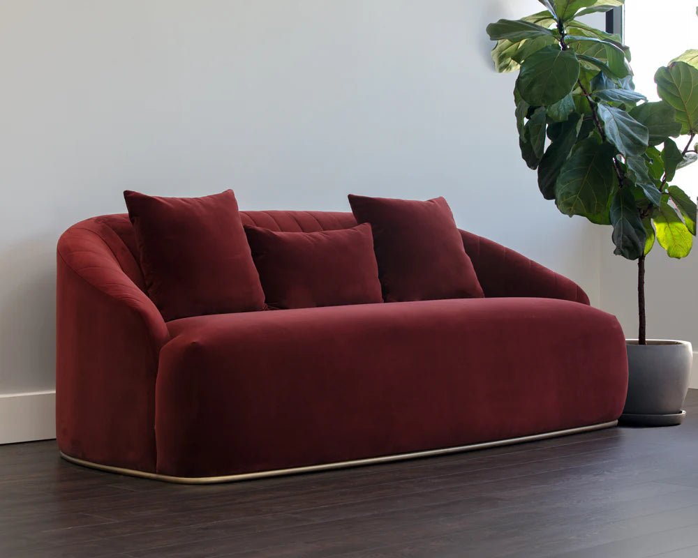 Astrid Sofa - Merlot - Central Designs