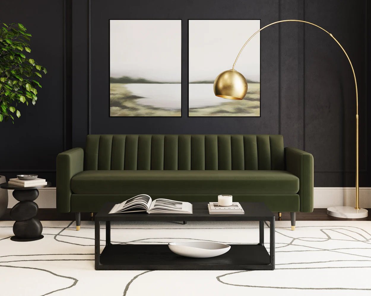 Yosi Sofa - Moss Green - Central Designs