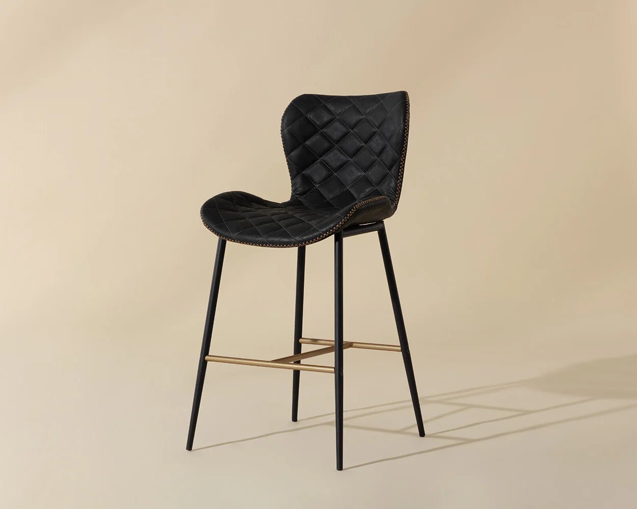 Lyla Counter Stool - Antique Black - Central Designs