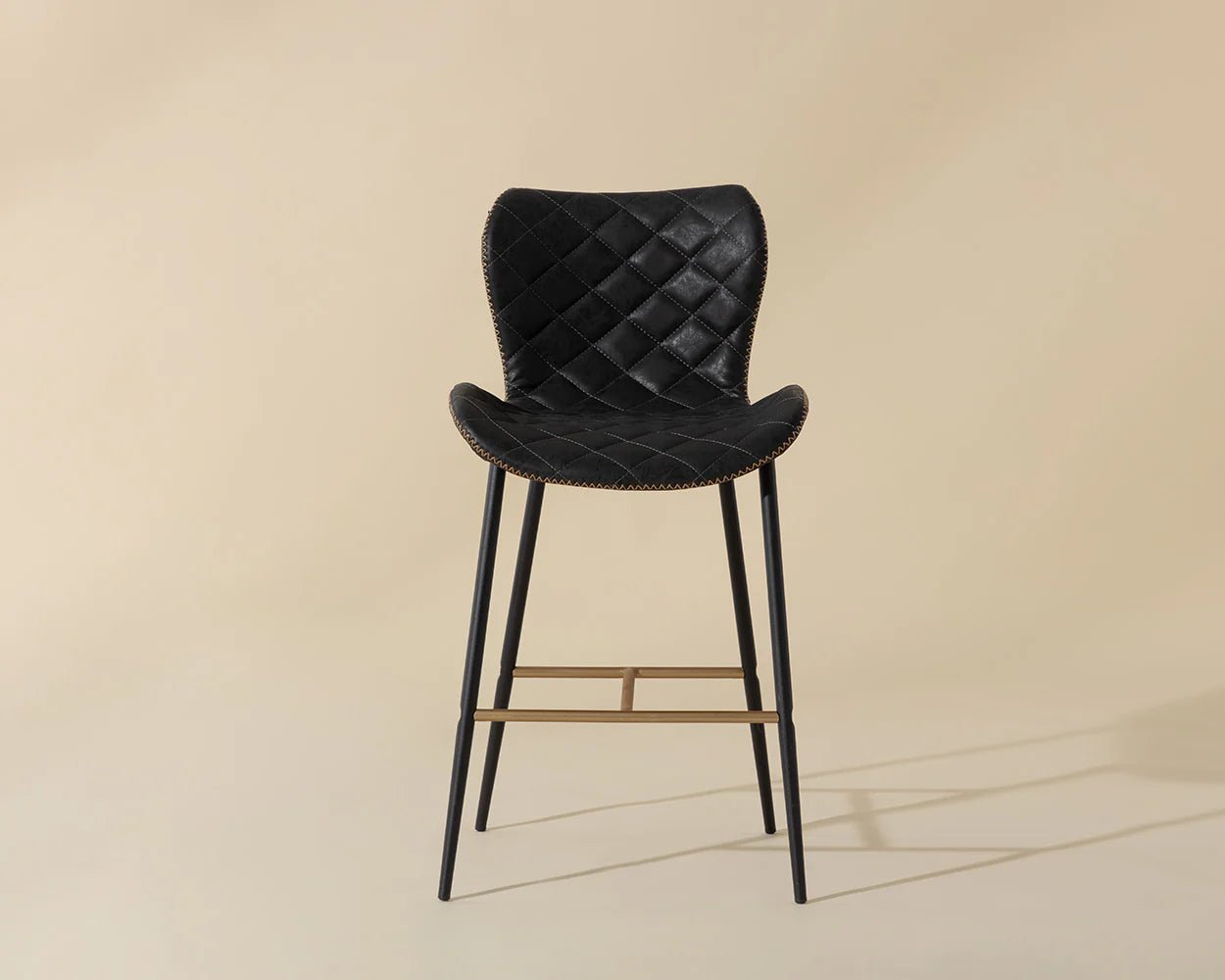 Lyla Counter Stool - Antique Black - Central Designs