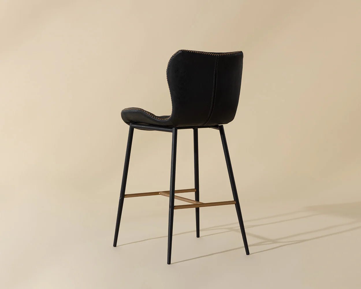 Lyla Counter Stool - Antique Black - Central Designs