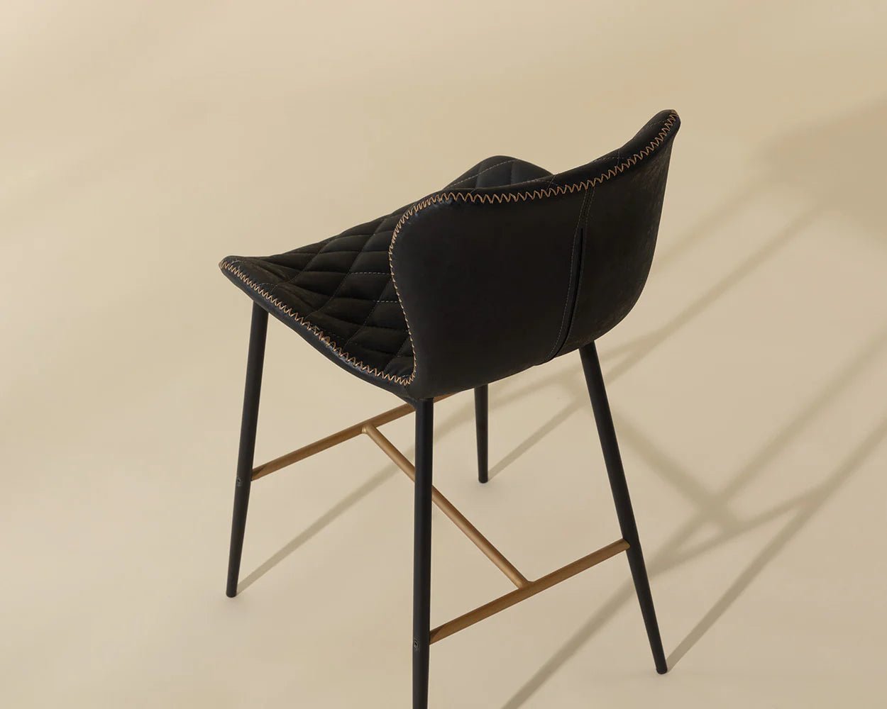 Lyla Counter Stool - Antique Black - Central Designs
