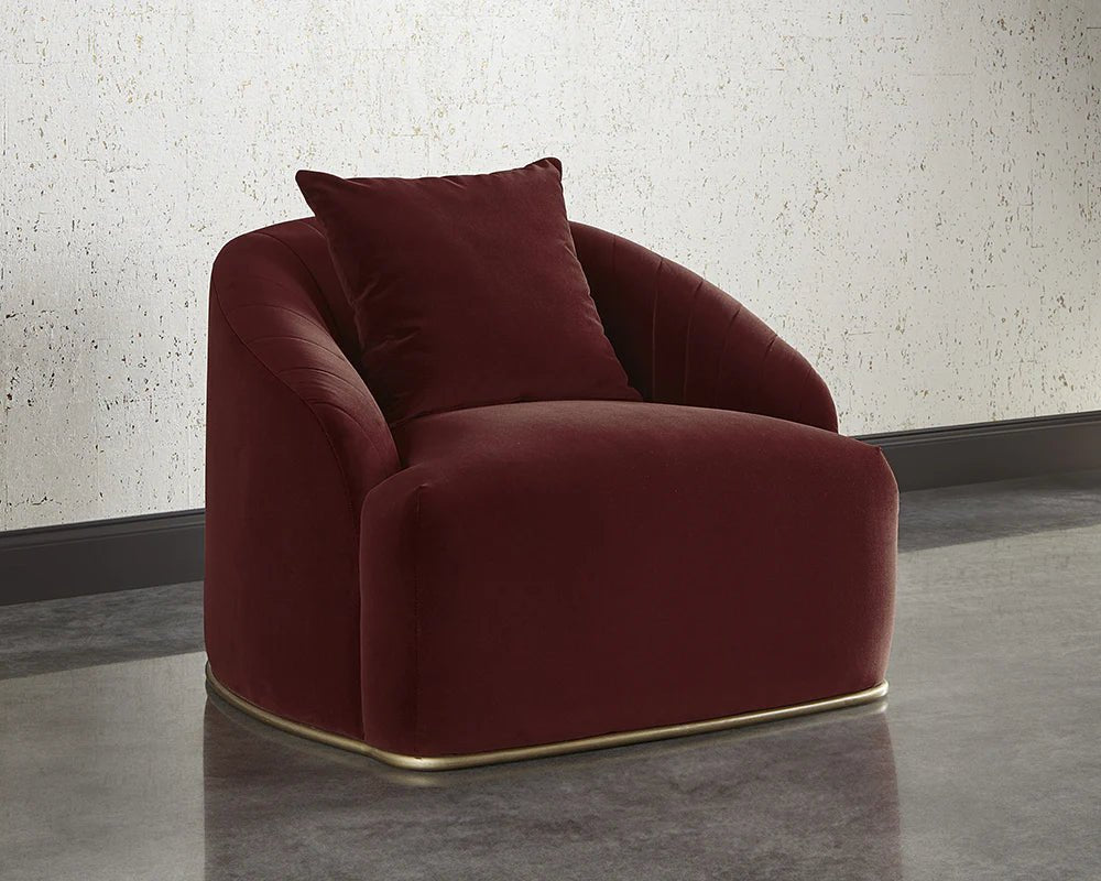 Astrid Armchair - Merlot - Central Designs