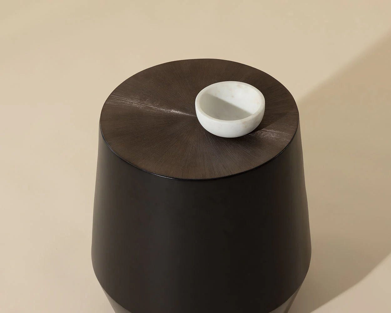Creed End Table - Gunmetal - Central Designs
