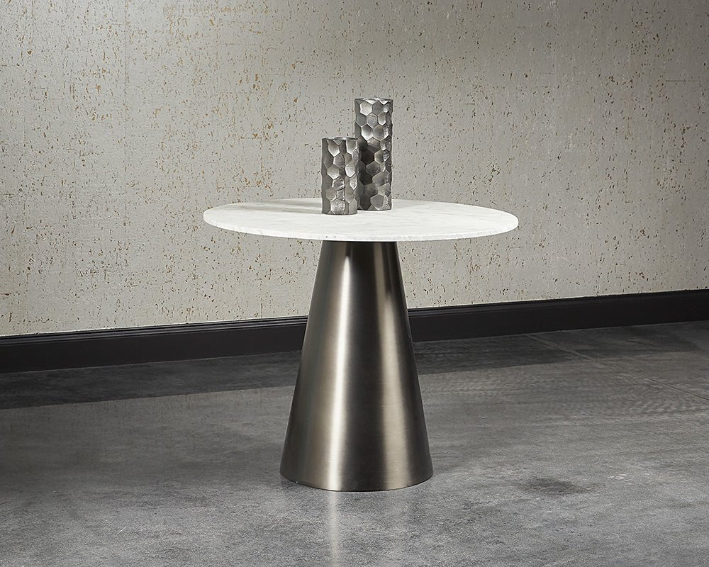 Damon Bistro Table - Gunmetal - 35.5" - Central Designs