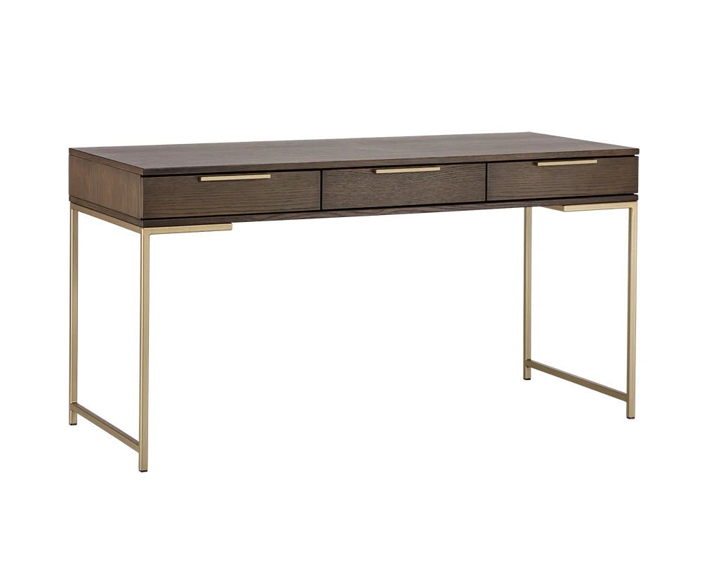 Rebel Desk - Gold - Raw Umber - Central Designs