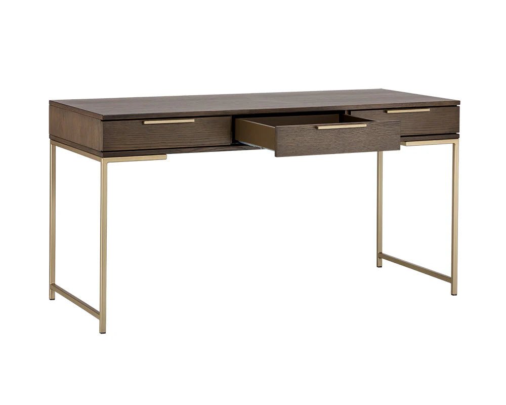 Rebel Desk - Gold - Raw Umber - Central Designs