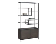 Stamos Bookcase - Charcoal Grey