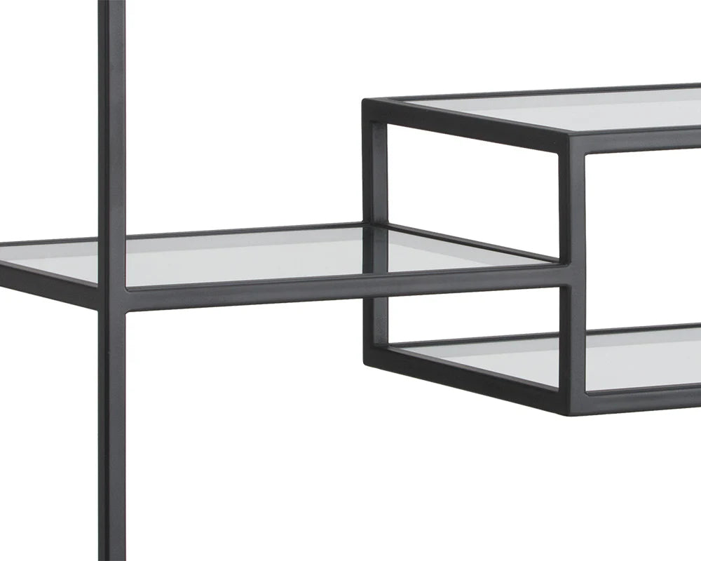 Stamos Bookcase - Charcoal Grey