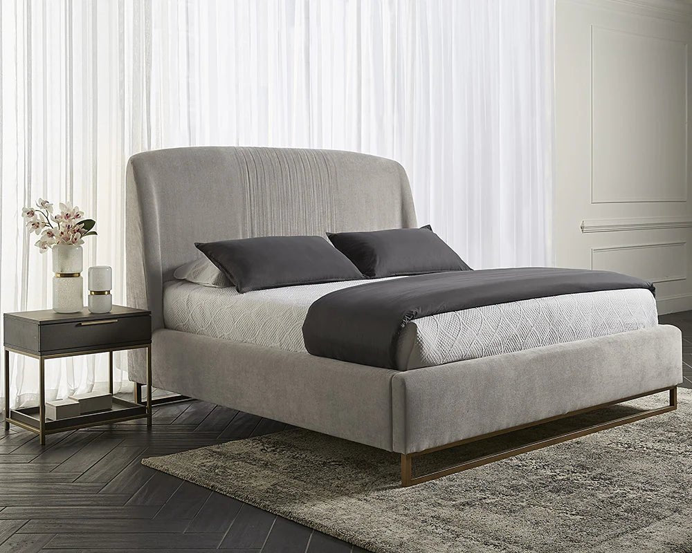 Nevin Bed - King - Polo Club Stone - Central Designs