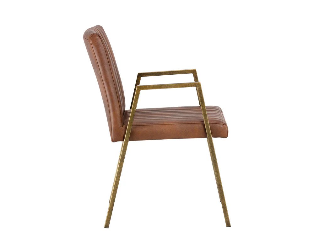 Homer Dining Armchair - Bravo Cognac - Central Designs