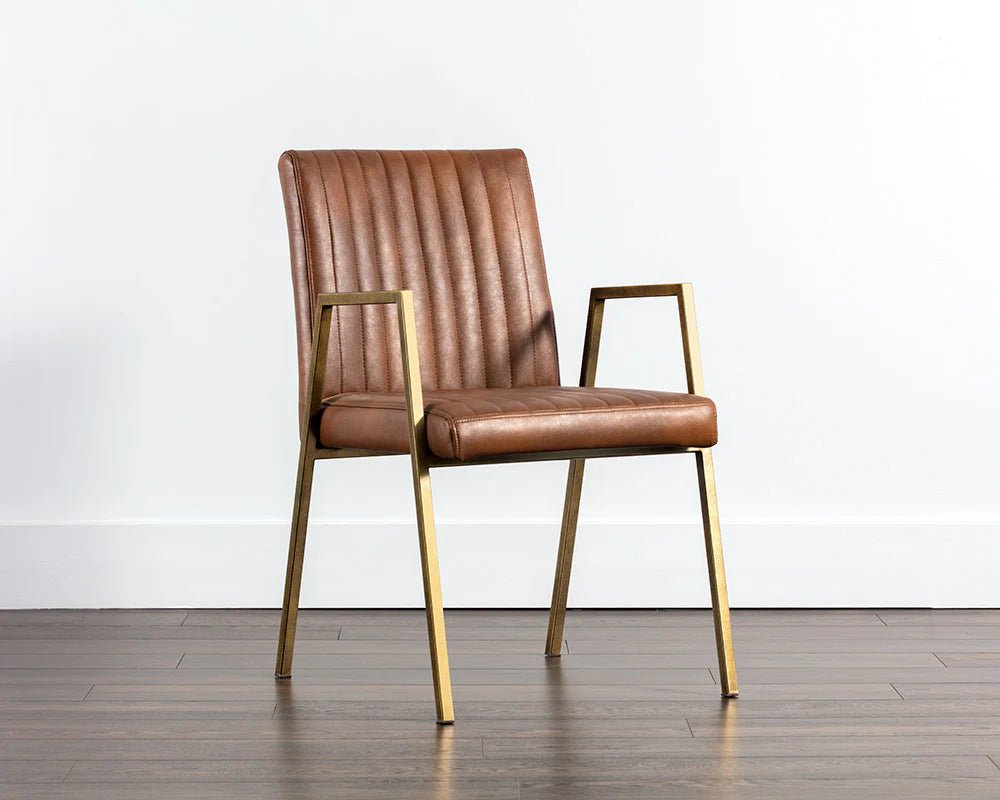 Homer Dining Armchair - Bravo Cognac - Central Designs